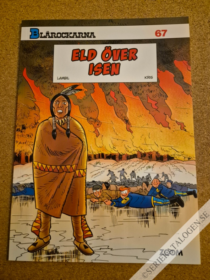 Framsida på Blårockarna Eld över isen (2024)