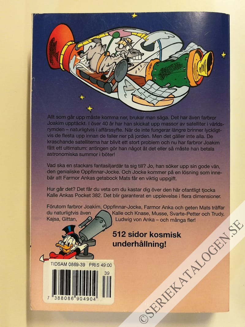 Baksida på Äventyr i rymden! (2010)