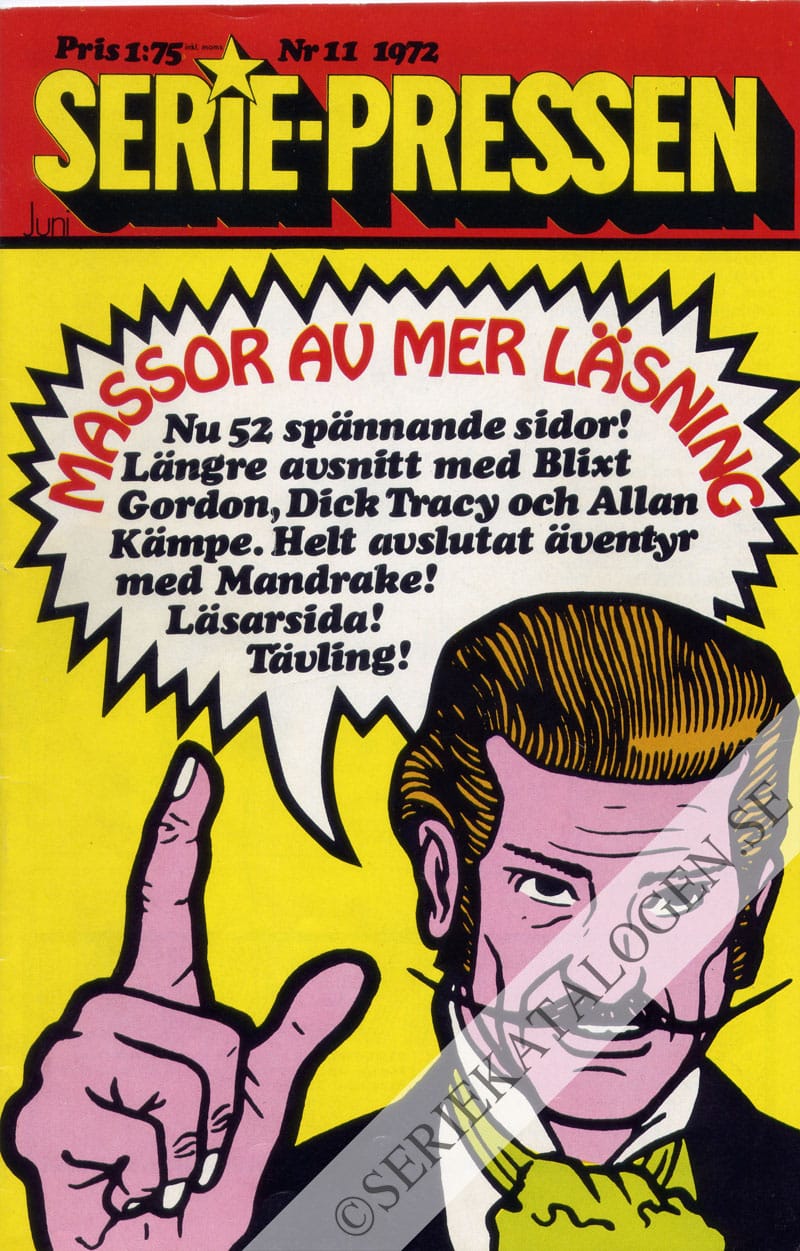 Framsida på Seriepressen #11 (1972)