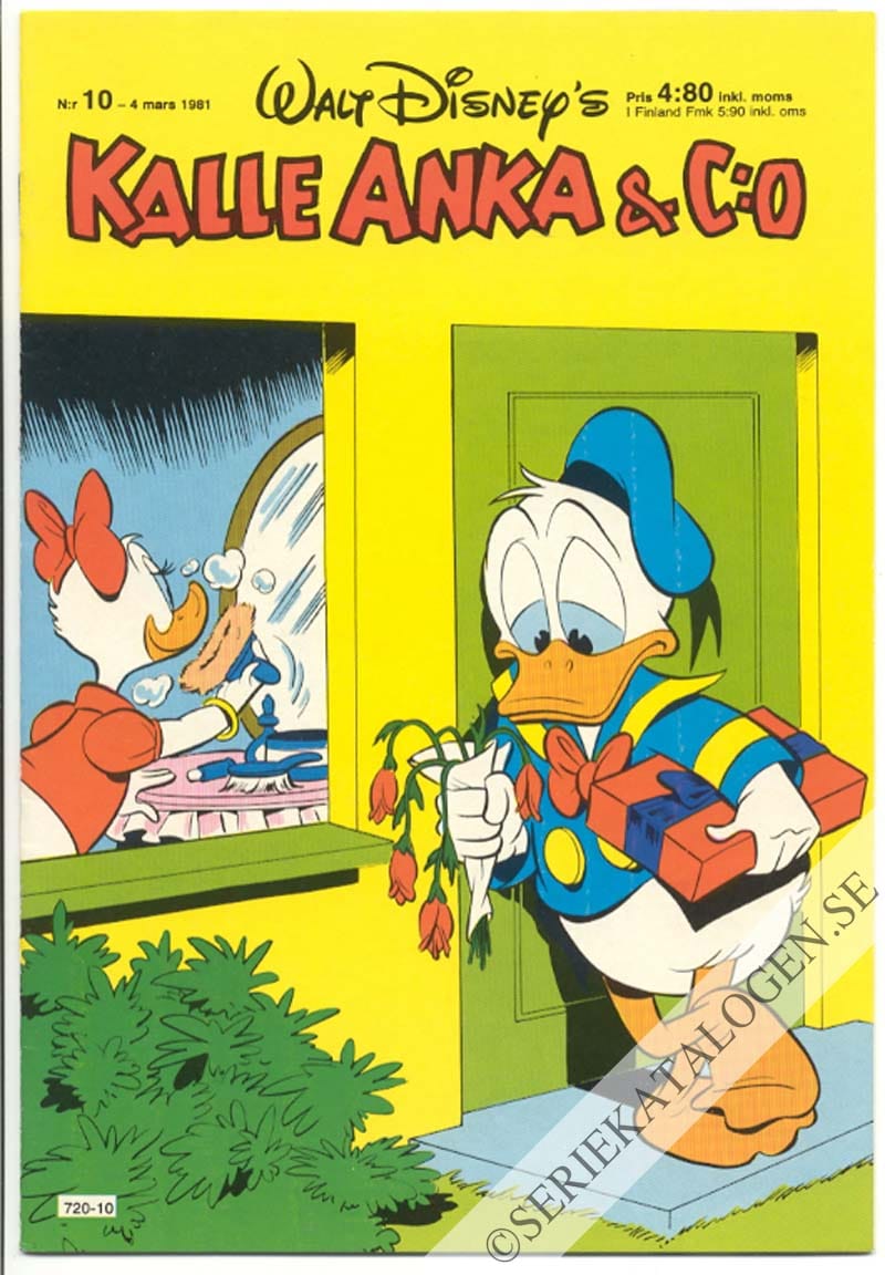 Framsida på Kalle Anka & C:o #10 (1981)