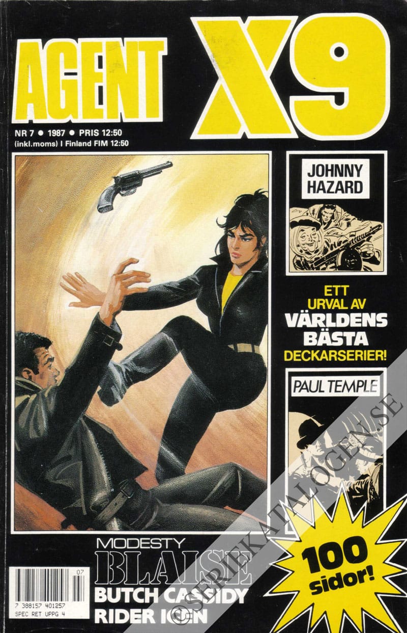 Framsida på Agent X9 #7 (1987)