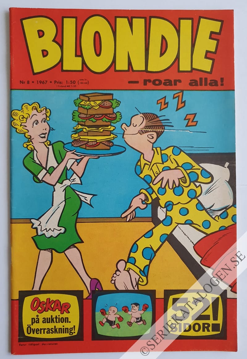Framsida på Blondie #8 (1967)