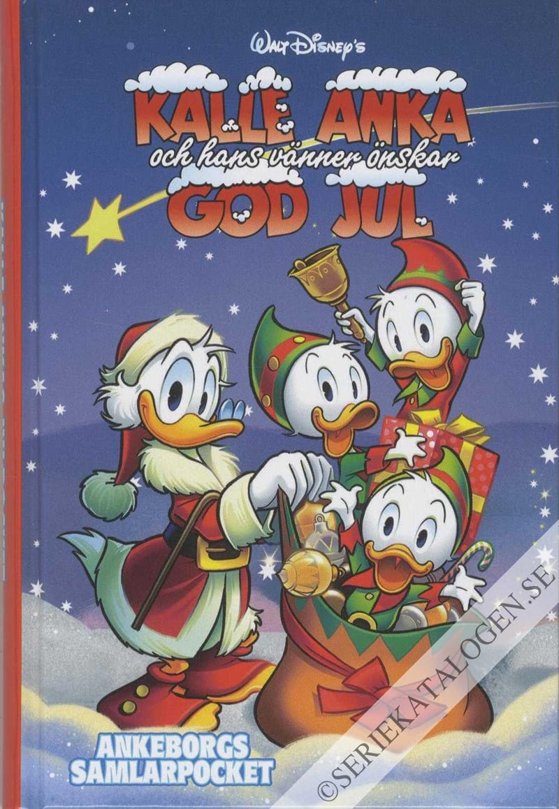 Framsida på Ankeborgs samlarpocket Kalle Anka och hans vänner önskar God Jul! (2021)