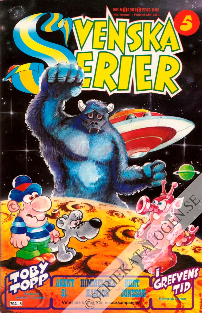 Framsida på Svenska serier #5 (1981)