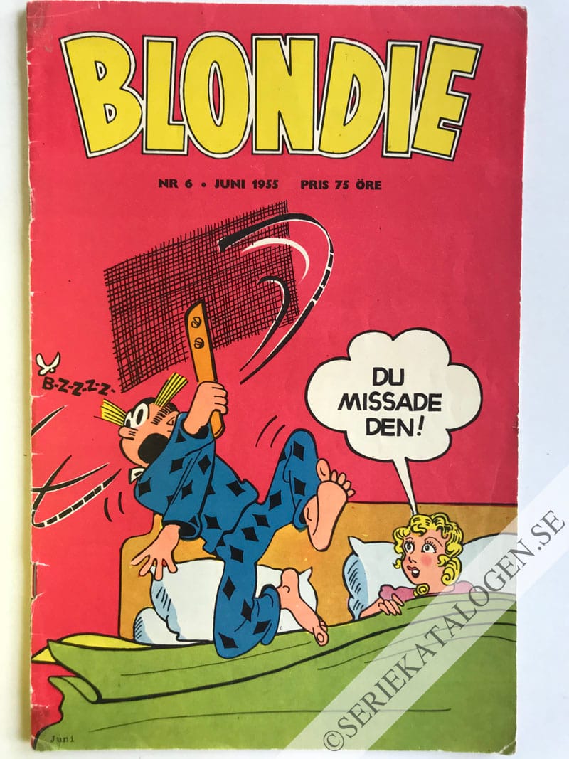 Framsida på Blondie #6 (1955)