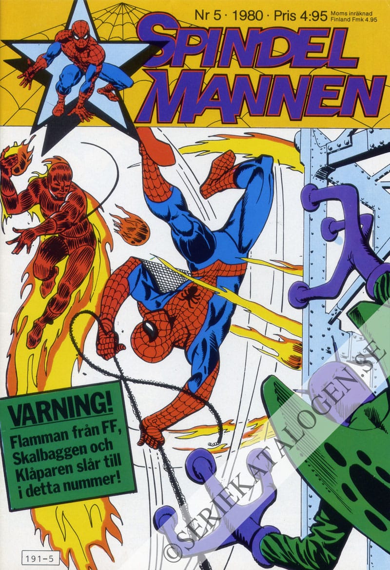 Framsida på Spindelmannen #5 (1980)