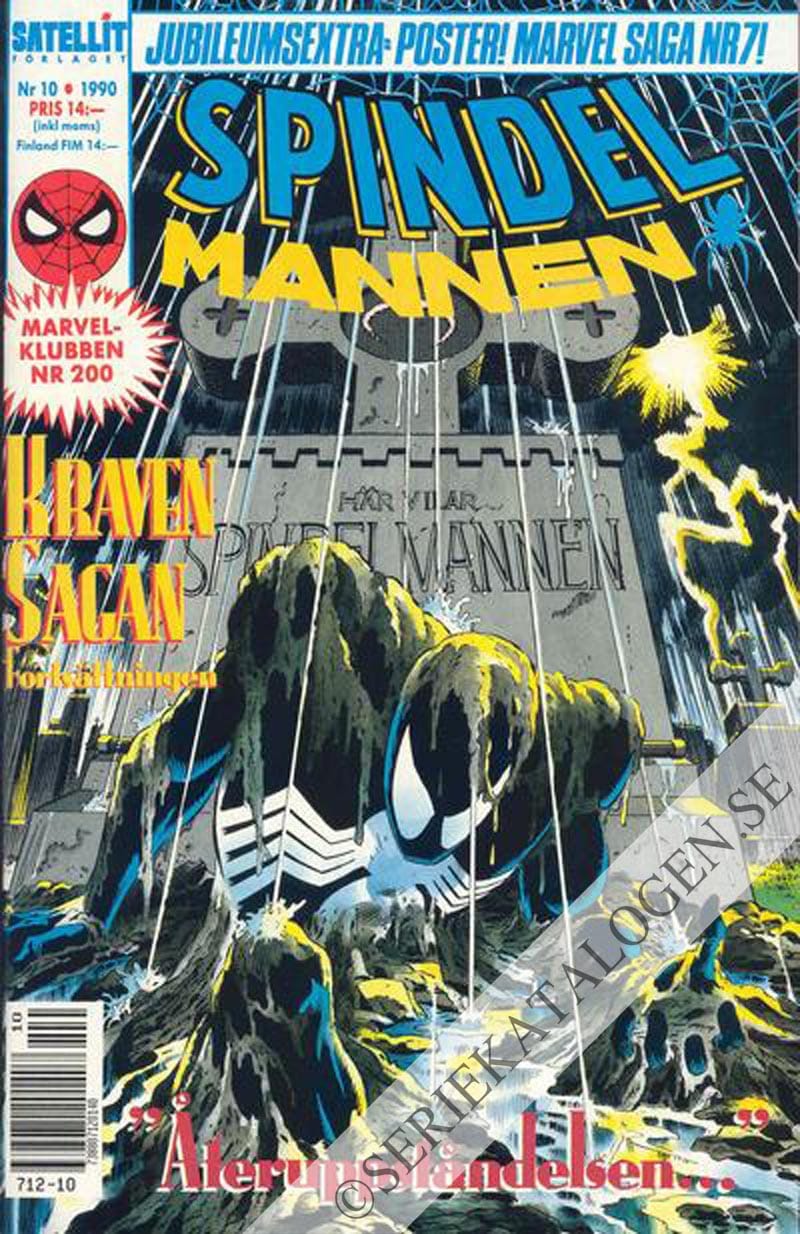Framsida på Spindelmannen #10 (1990)