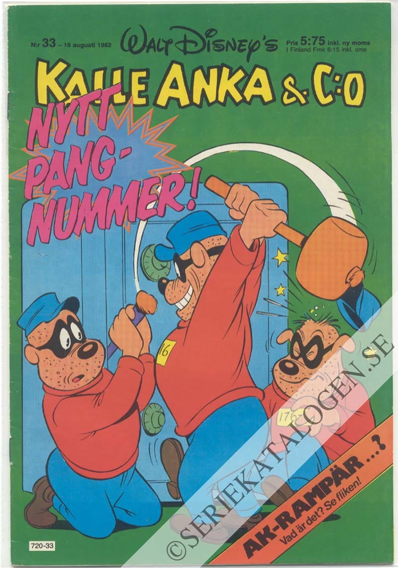 Framsida på Kalle Anka & C:o #33 (1982)