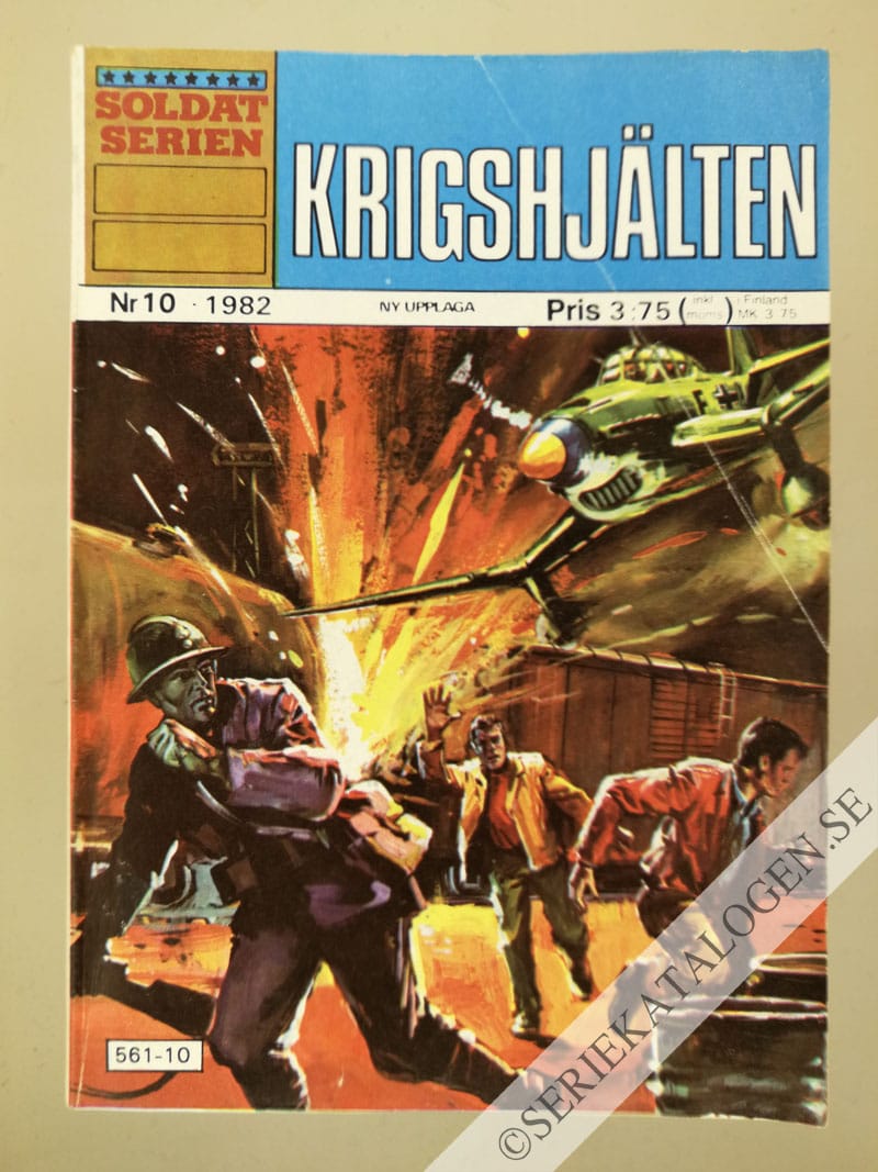 Framsida på Soldatserien #10 - Krigshjälten (1982)