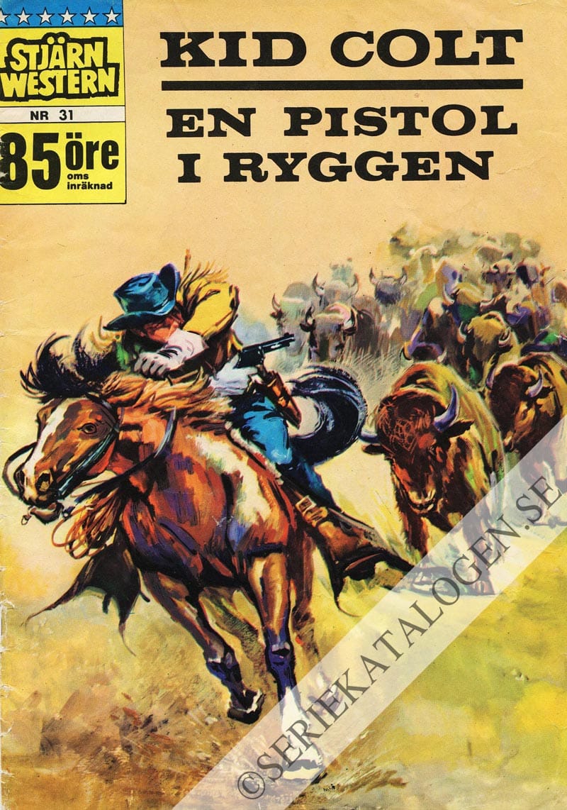 Framsida på Stjärnwestern Kid Colt - En pistol i ryggen (1965)