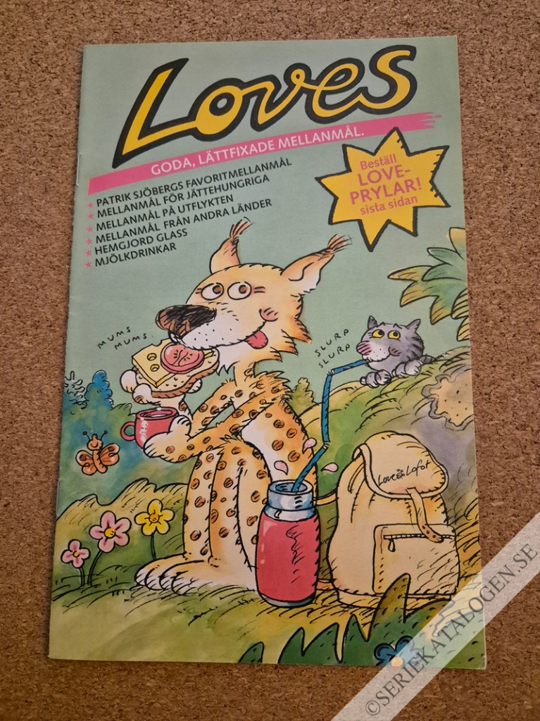 Framsida på Loves goda, lättfixade mellanmål # (1988)