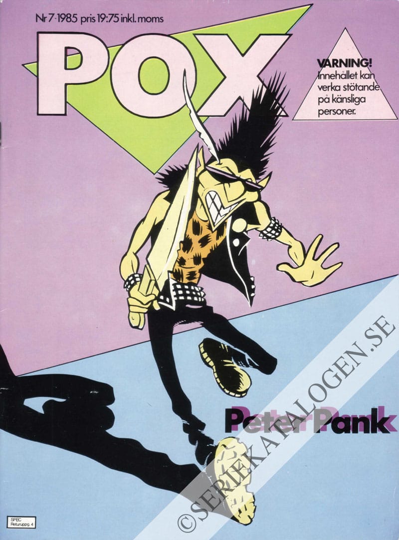 Framsida på Pox #7 (1985)