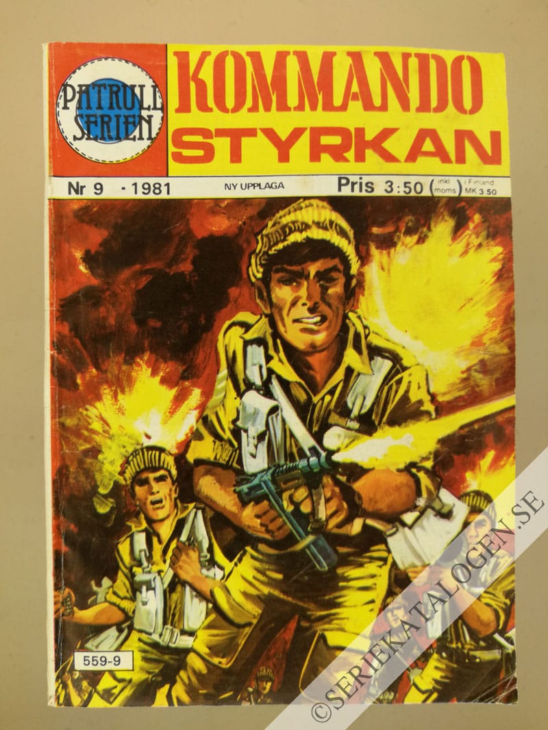 Framsida på Patrullserien #9 - Kommandostyrkan (1981)