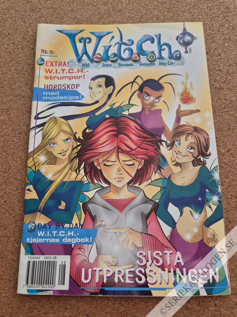 Framsida på W.i.t.c.h. #8 - Sista utpressningen (2003)