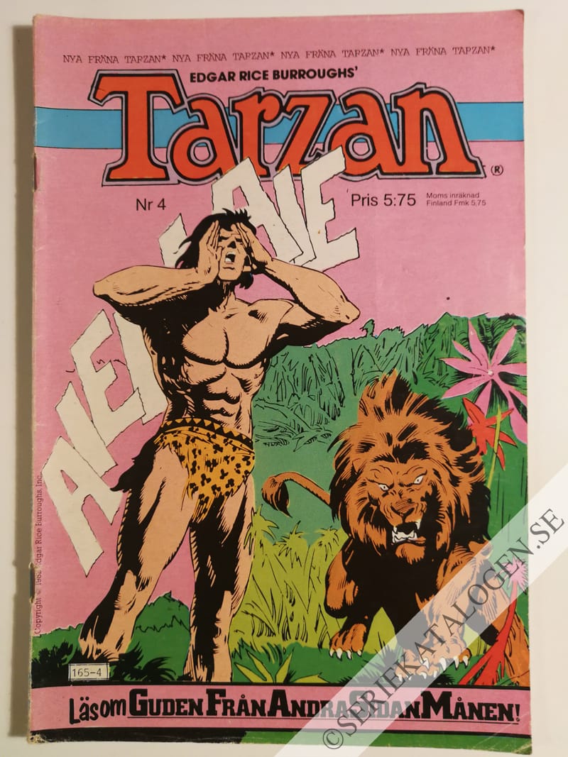 Framsida på Tarzan #4 (1982)