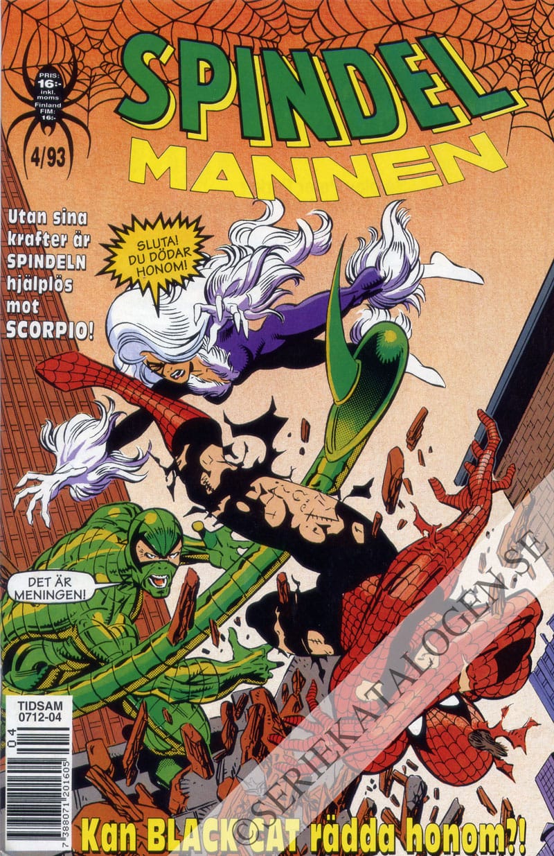 Framsida på Spindelmannen #4 (1993)