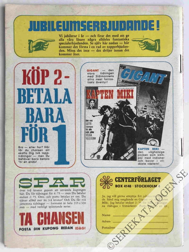 Baksida på Flygande bomber (1965)