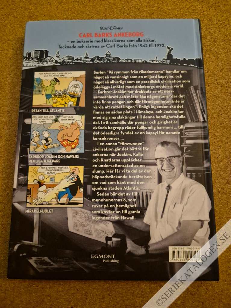 Baksida på På rymmen från rikedomarna och andra historier från 1953-1954 (2014)