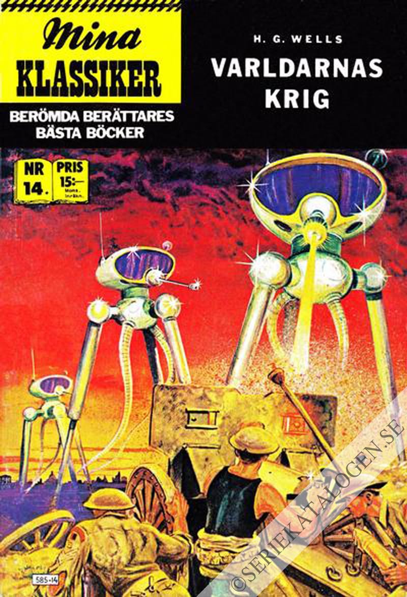 Framsida på Mina klassiker Världarnas krig (1988)