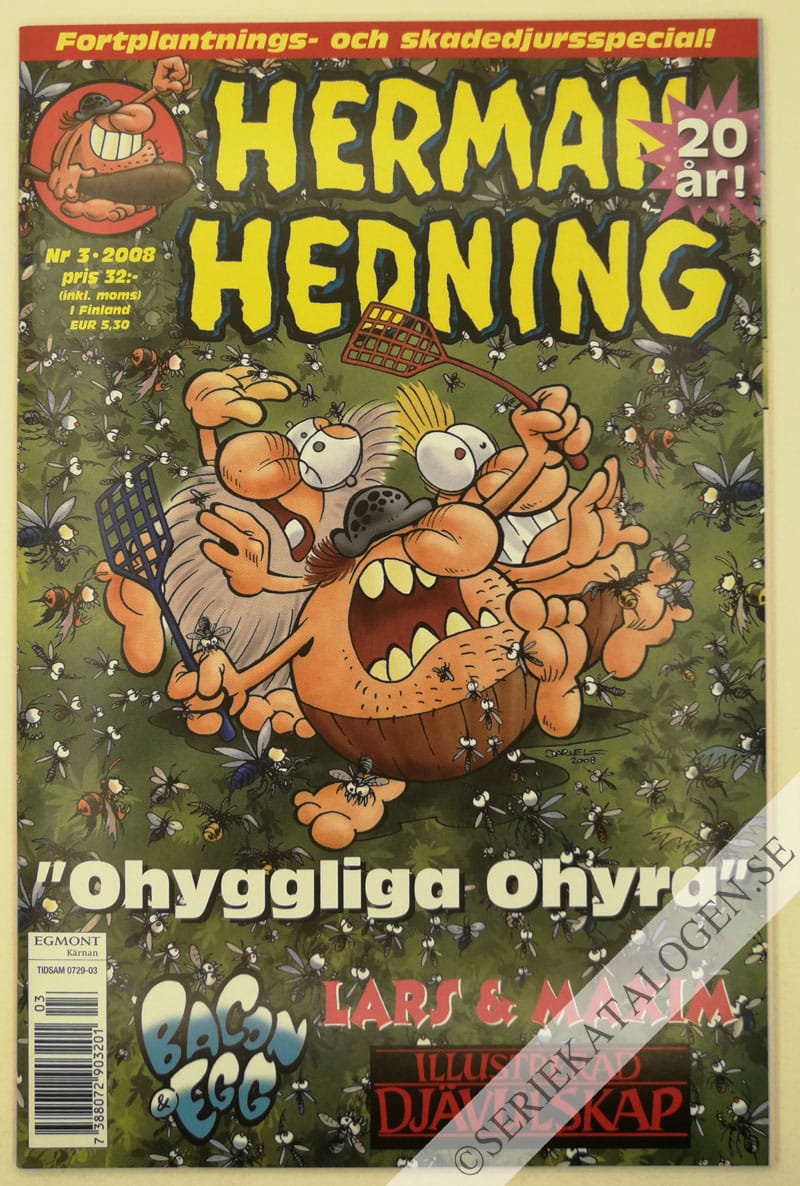 Framsida på Herman Hedning #3 (2008)