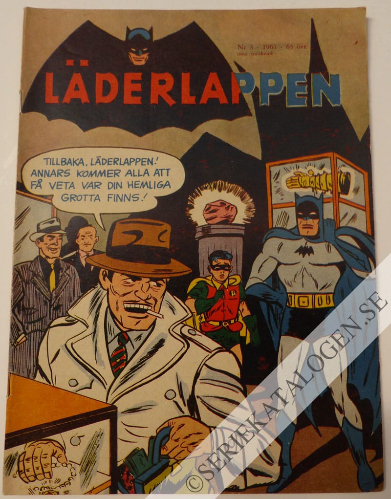 Framsida på Läderlappen och Robin #3 (1961)