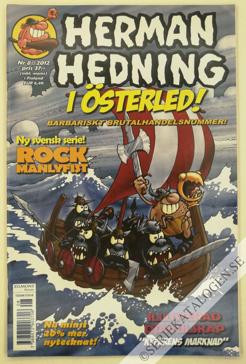 Framsida på Herman Hedning #8 (2012)
