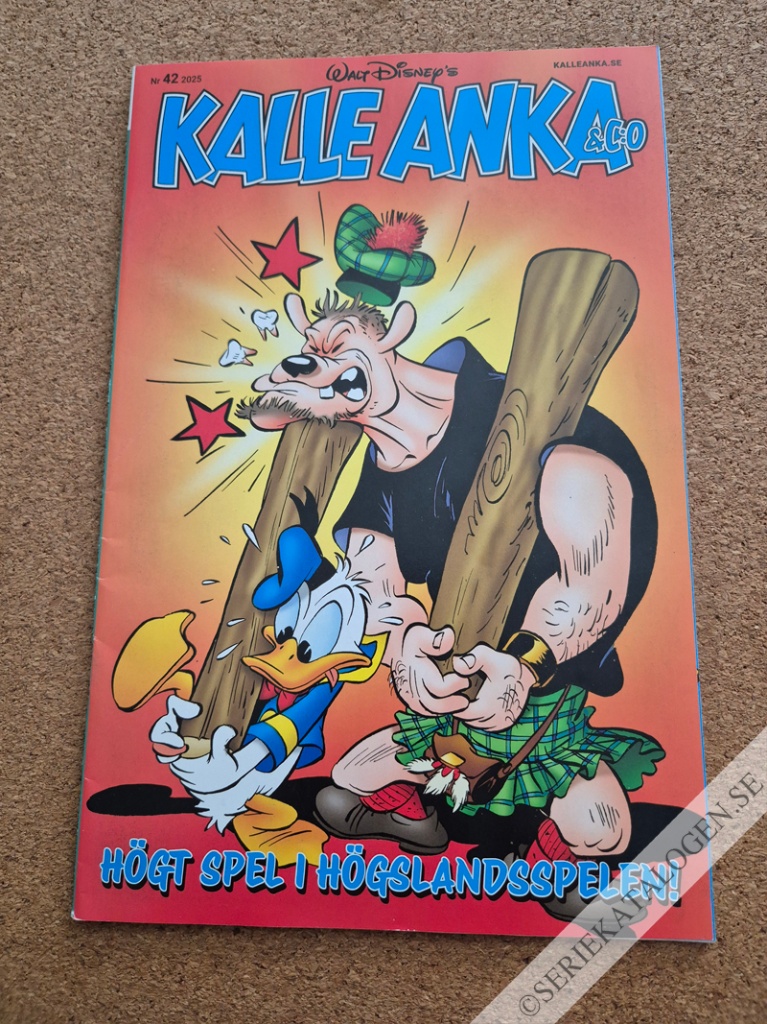 Framsida på Kalle Anka & C:o #42 - Högt spel i höglandsspelen! (2025)