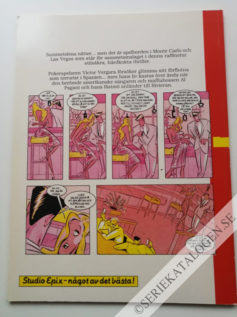Baksida på Velvet nights (1987)