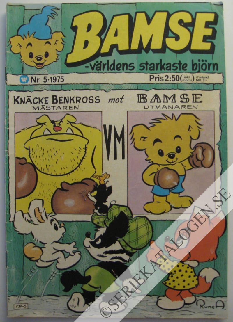 Framsida på Bamse - världens starkaste björn #5 (1975)