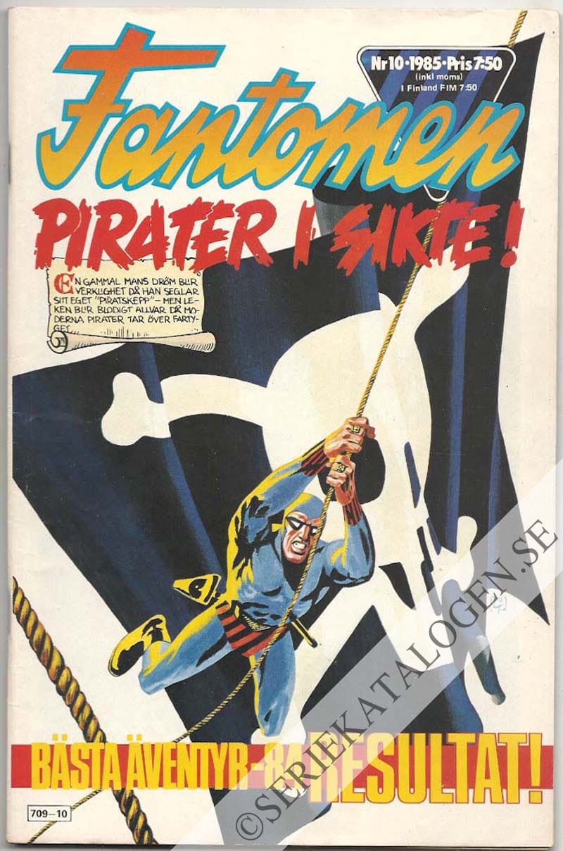 Framsida på Fantomen #10 (1985)