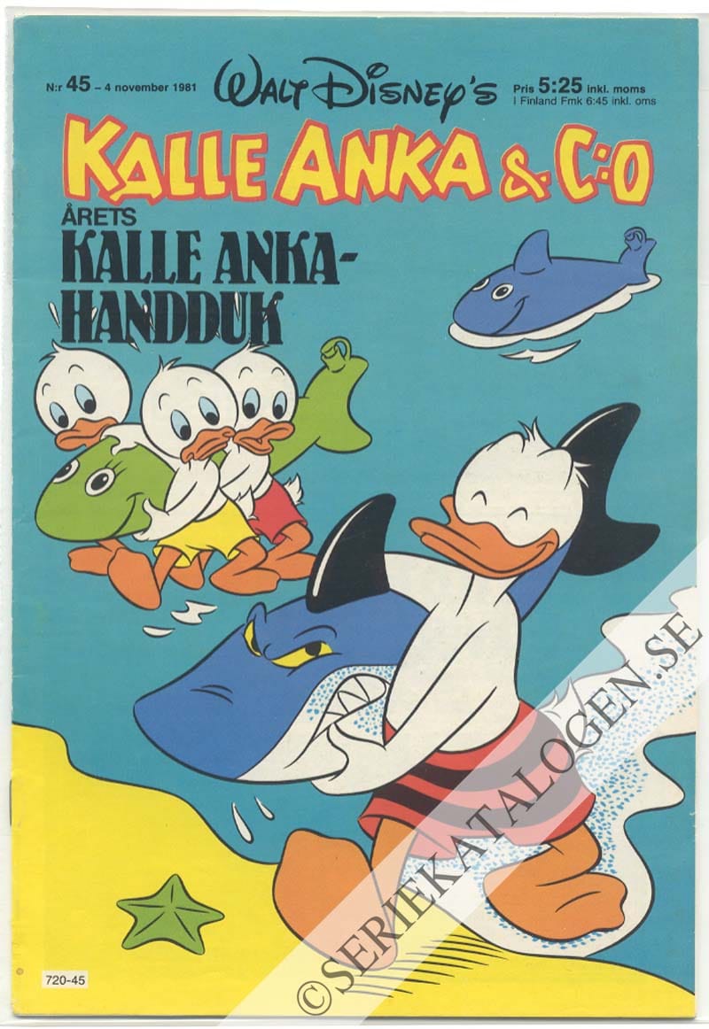 Framsida på Kalle Anka & C:o #45 (1981)