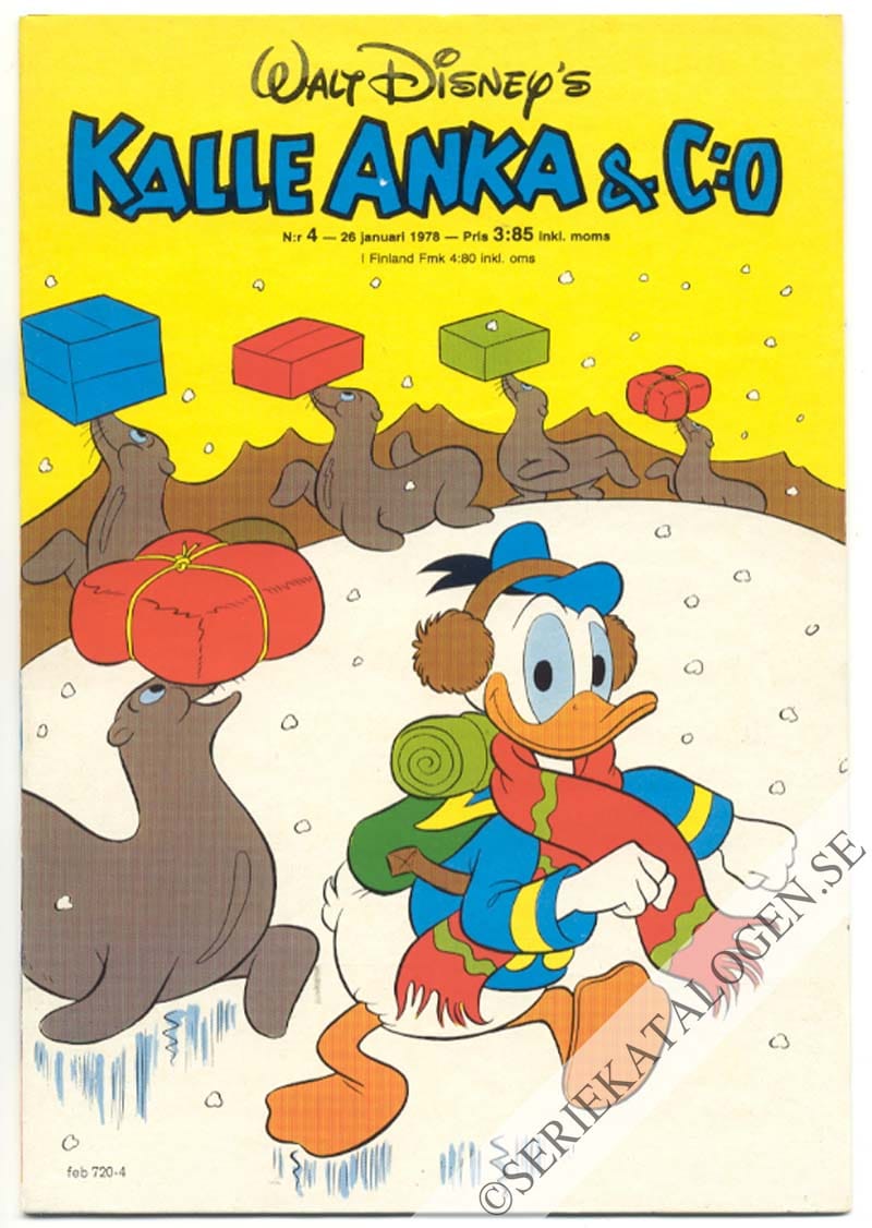 Framsida på Kalle Anka & C:o #4 (1978)