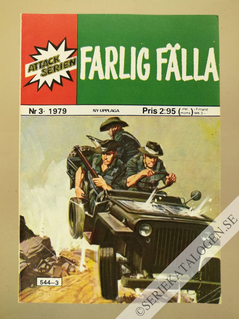 Framsida på Attackserien Farlig fälla (1979)