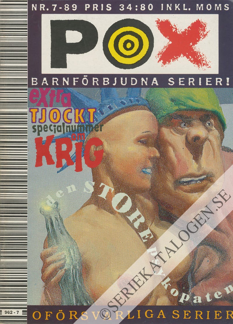 Framsida på Pox #7 (1989)