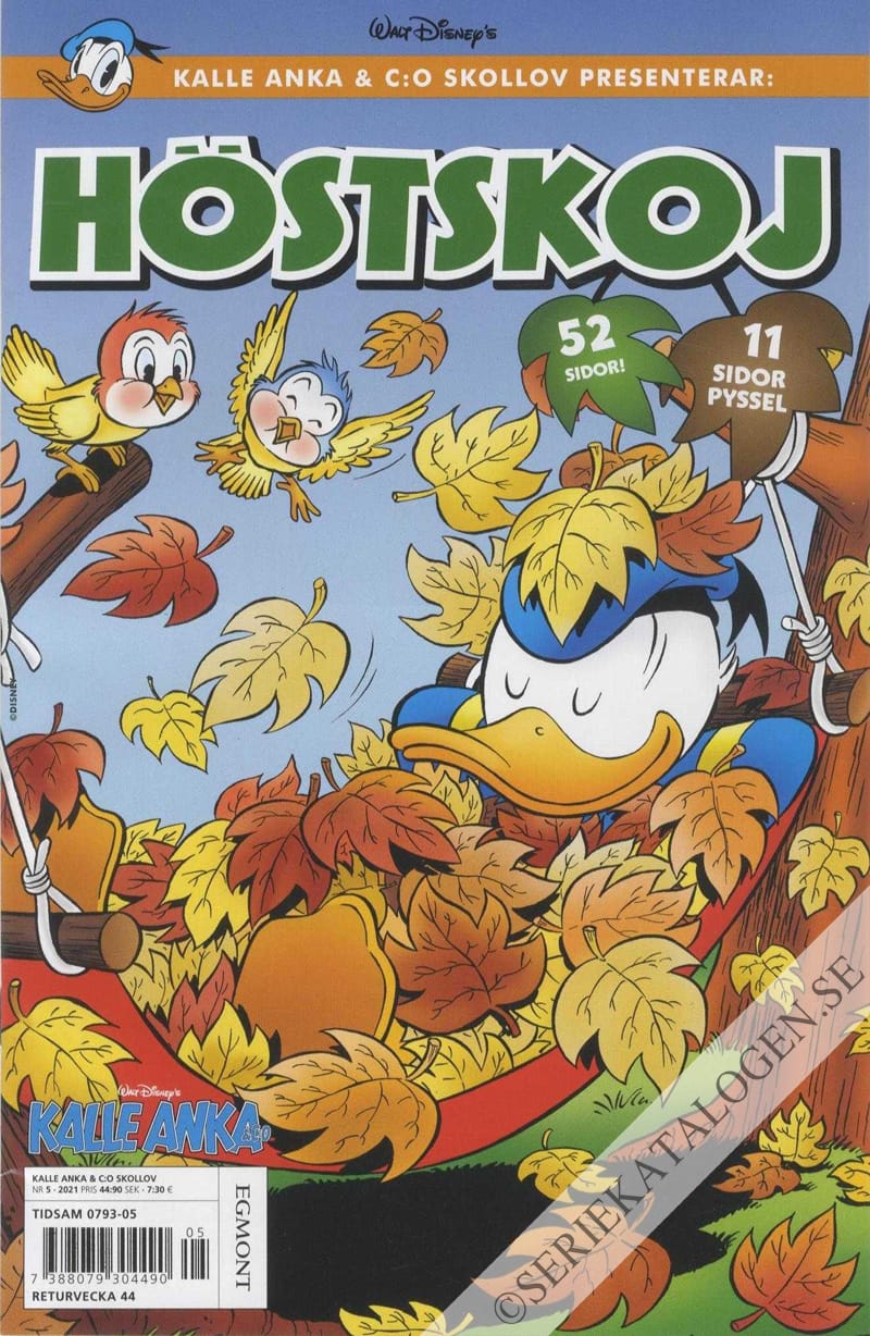 Framsida på Kalle Anka & C:o - Skollov Kalle Anka & C:o skollov presenterar: Höstskoj (2021)