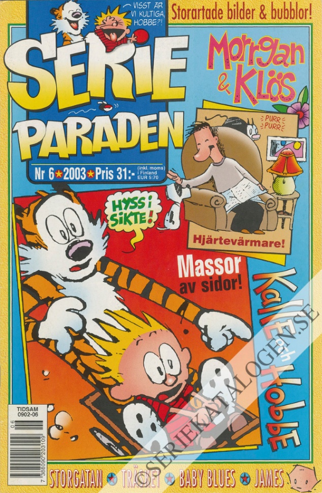 Framsida på Serie-paraden #6 (2003)