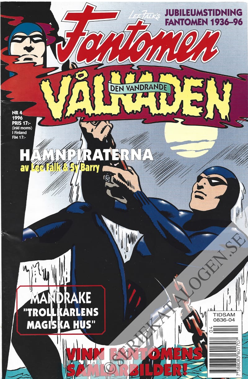 Framsida på Fantomen - den vandrande vålnaden #4 (1996)