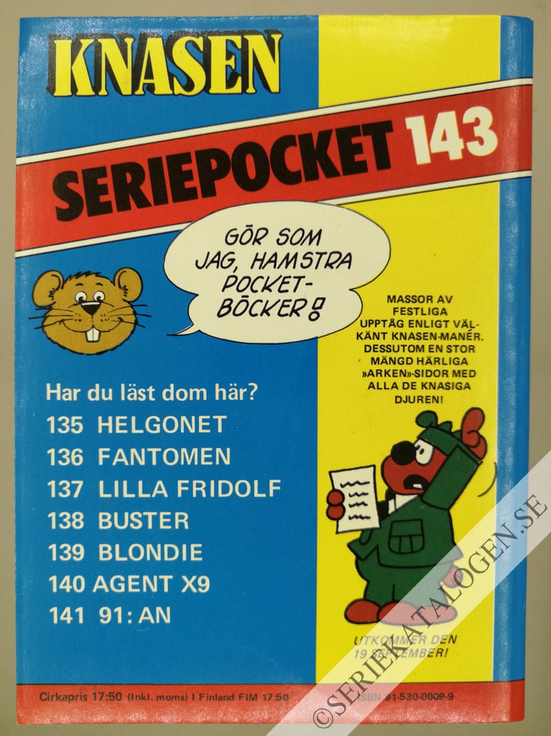Baksida på Seriemagasinet (1984)