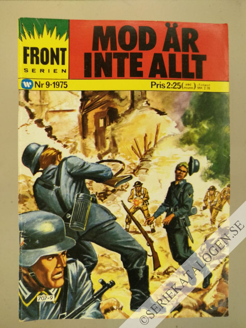 Framsida på Frontserien #9 - Mod är inte allt (1975)