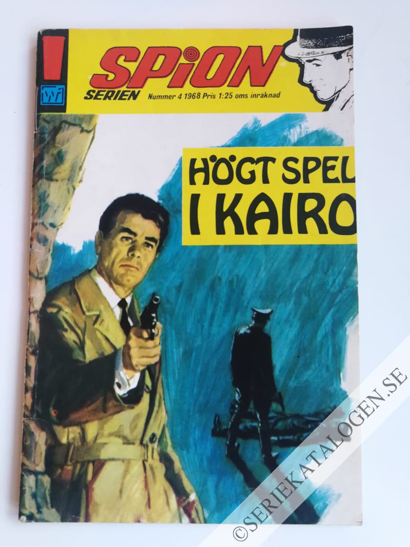 Framsida på Spionserien Högt spel i Kairo (1968)
