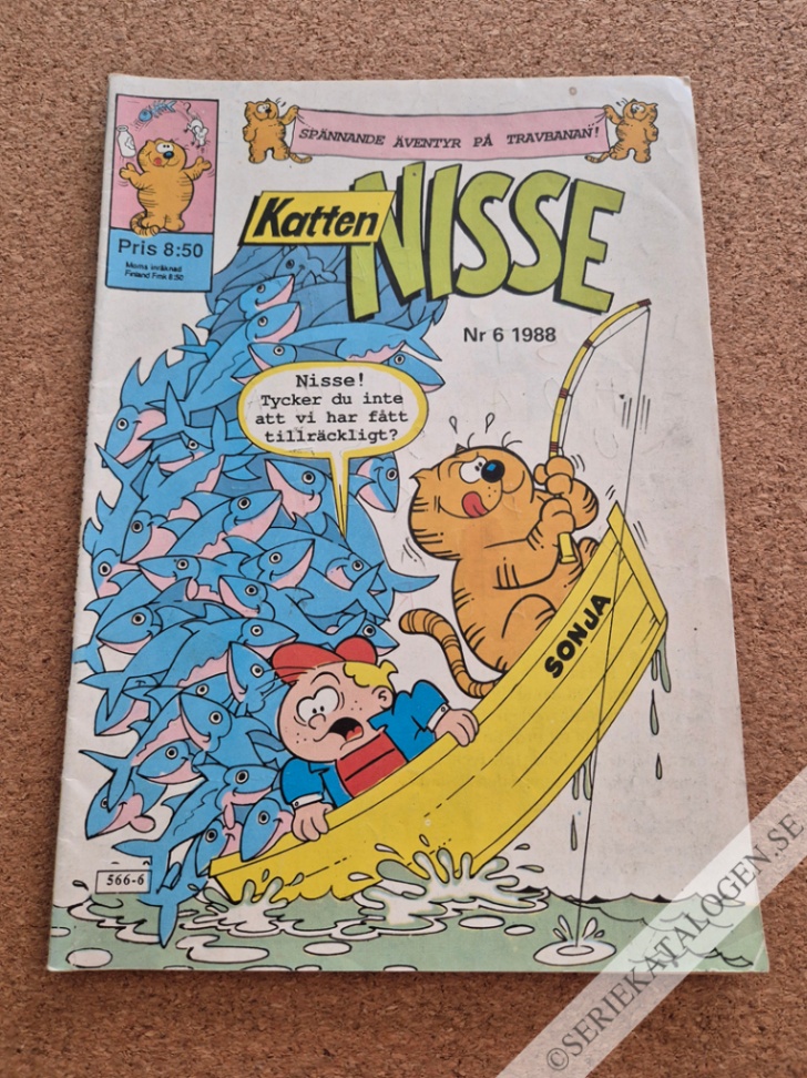 Framsida på Katten Nisse #6 (1988)