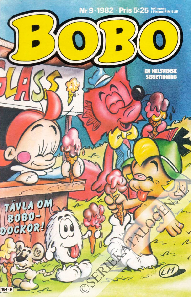 Framsida på Bobo #9 (1982)