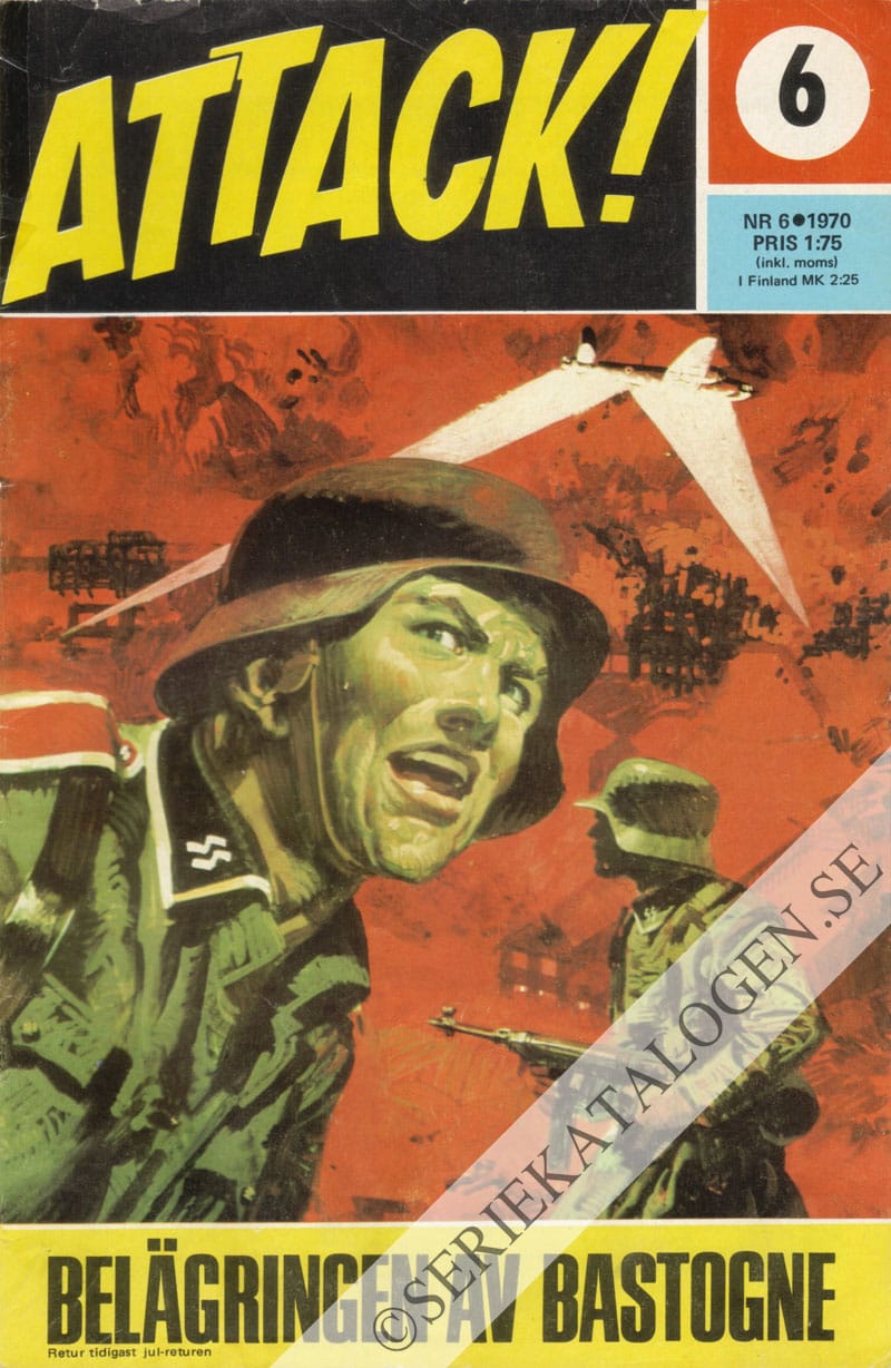 Framsida på Attack Belägringen av Bastogne (1970)