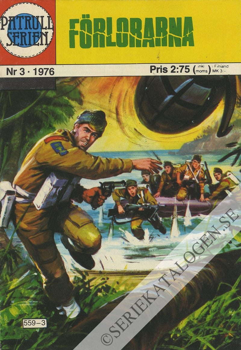 Framsida på Patrullserien Förlorarna (1976)