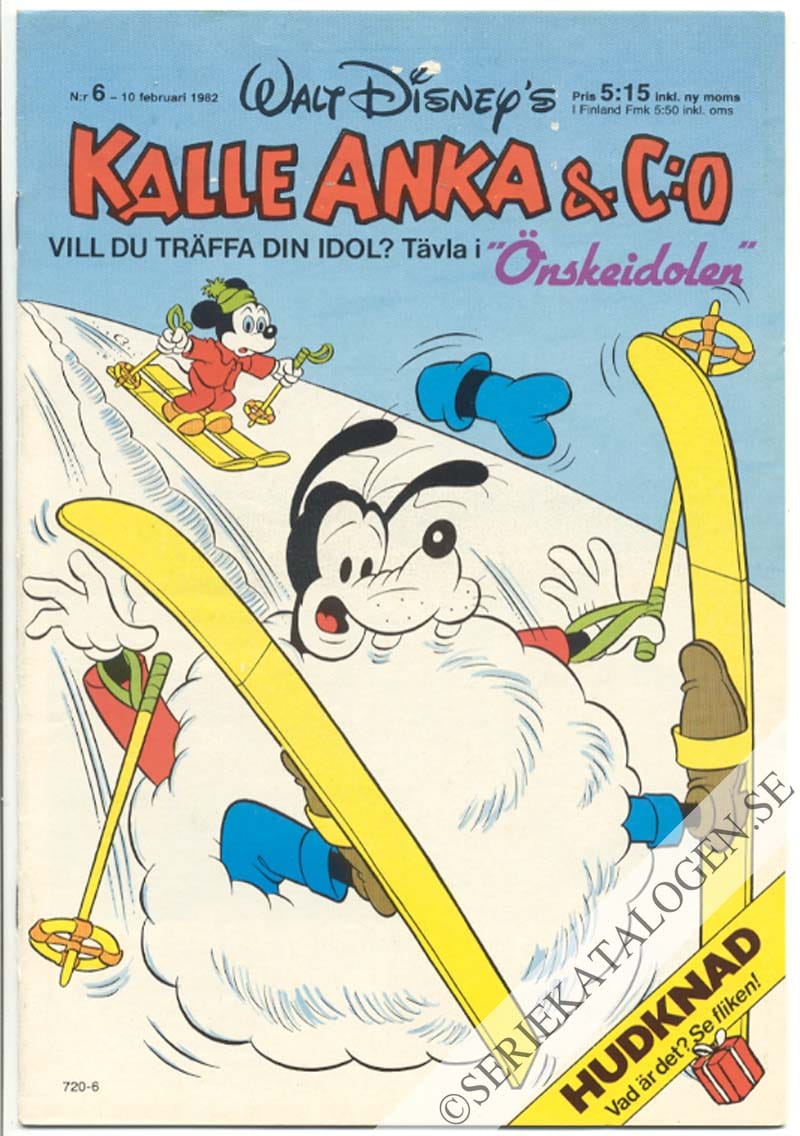 Framsida på Kalle Anka & C:o #6 (1982)