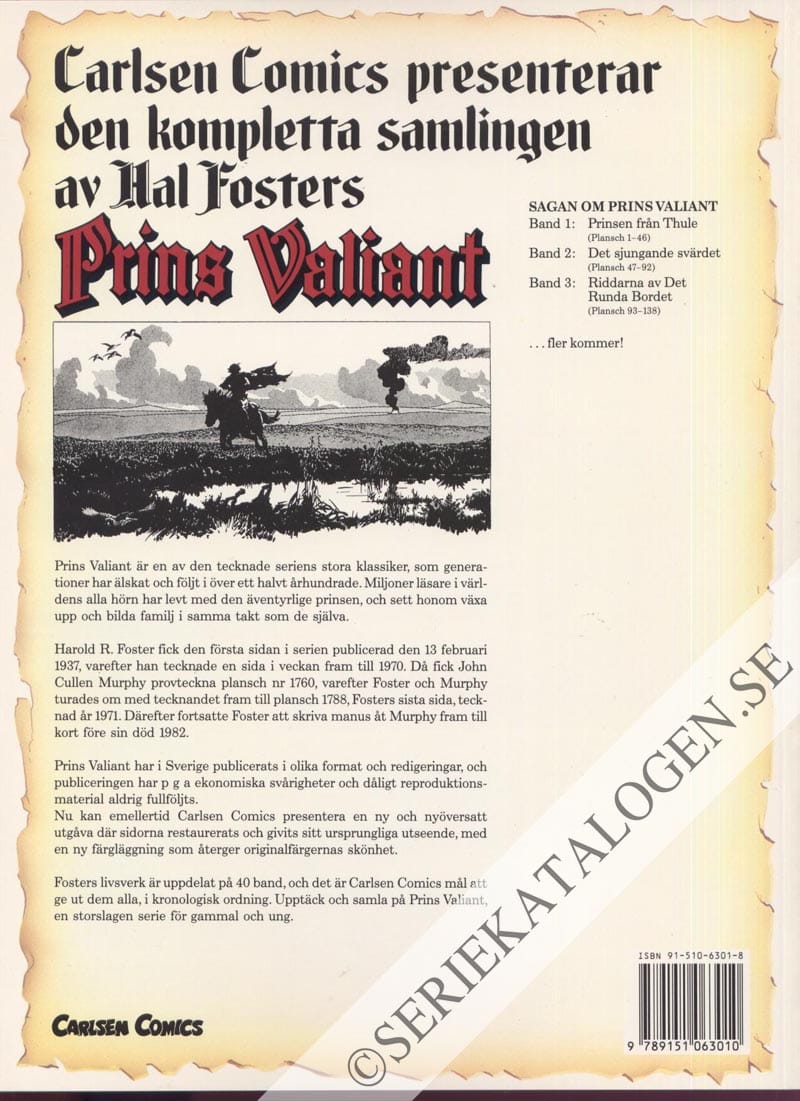 Baksida på Riddarna av det runda bordet (1991)