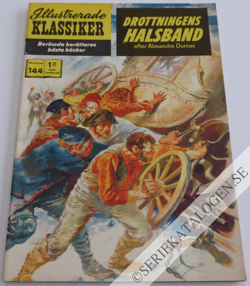 Framsida på Illustrerade Klassiker #144 - Drottningens halsband (1962)