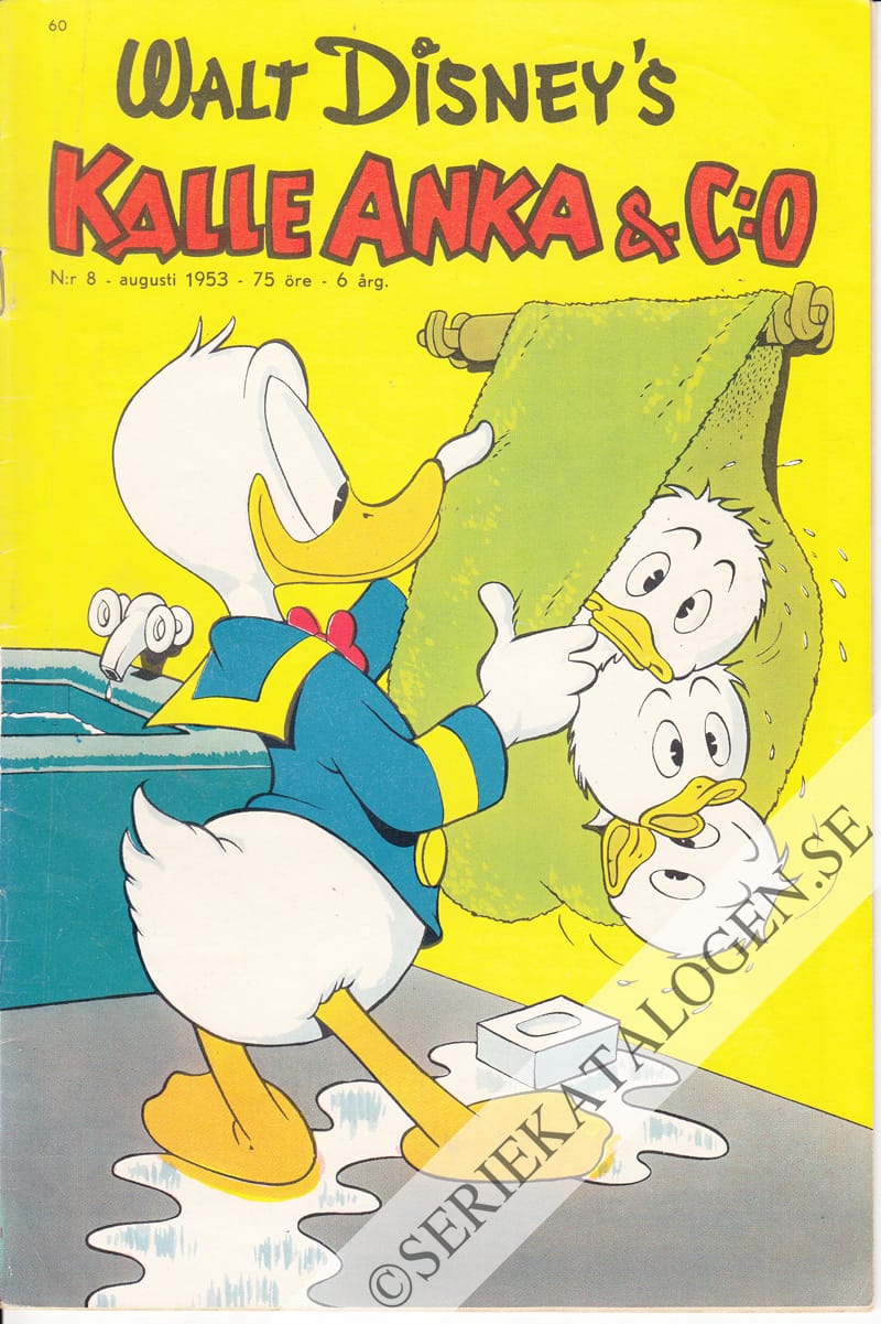 Framsida på Kalle Anka & C:o #8 (1953)