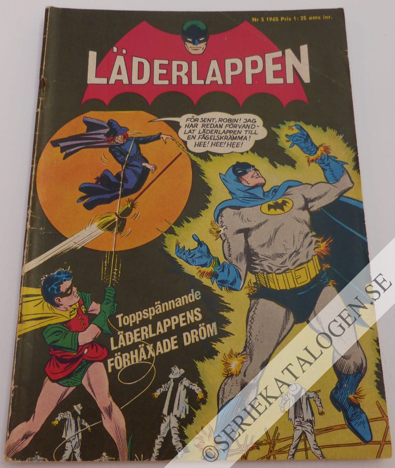 Framsida på Läderlappen och Robin #3 (1965)