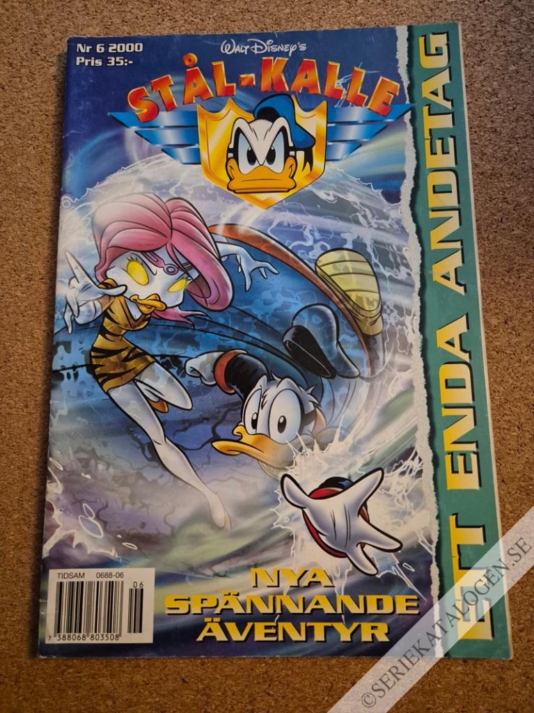 Framsida på Stål-Kalle #6 - Ett enda andetag (2000)